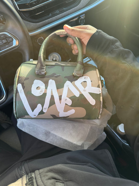 Camo Logo Hand Bag