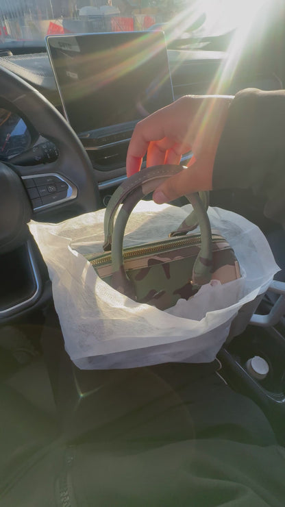 Camo Logo Hand Bag
